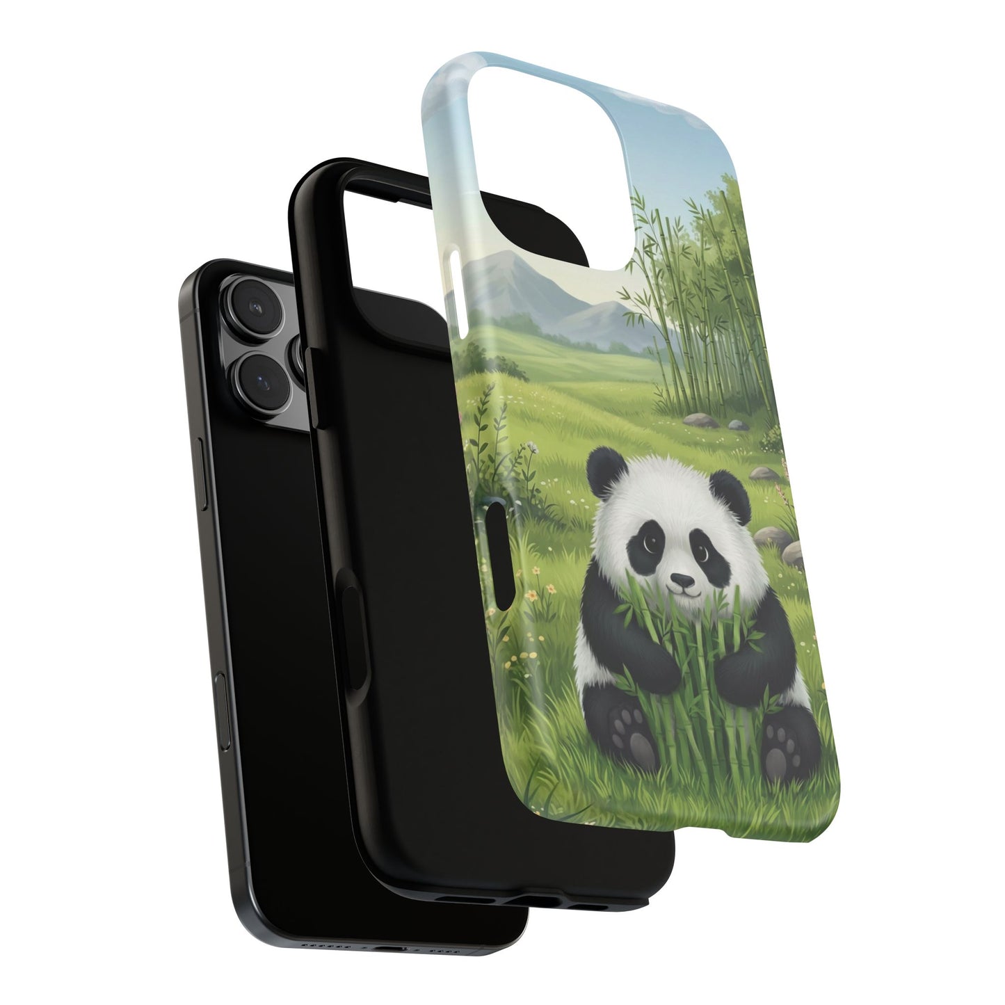 IPhone Phone Case — Cute Bamboo-Loving Panda Protective Cover